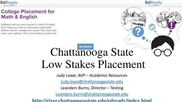 Chattanooga State Low Stakes Placement