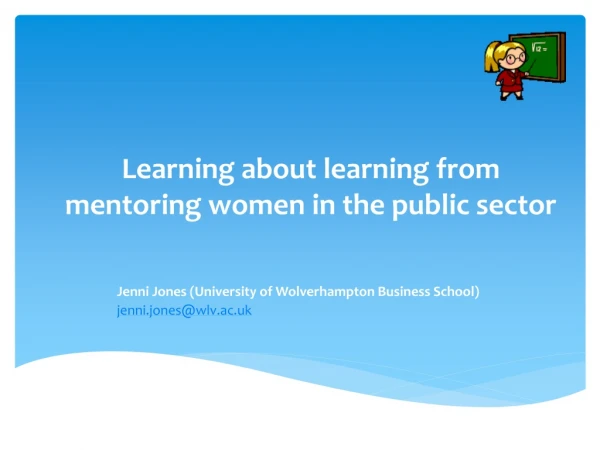 Learning about learning from mentoring women in the public sector
