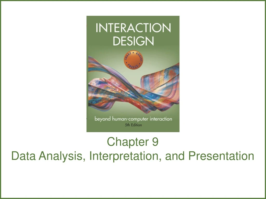 chapter 9 data analysis interpretation