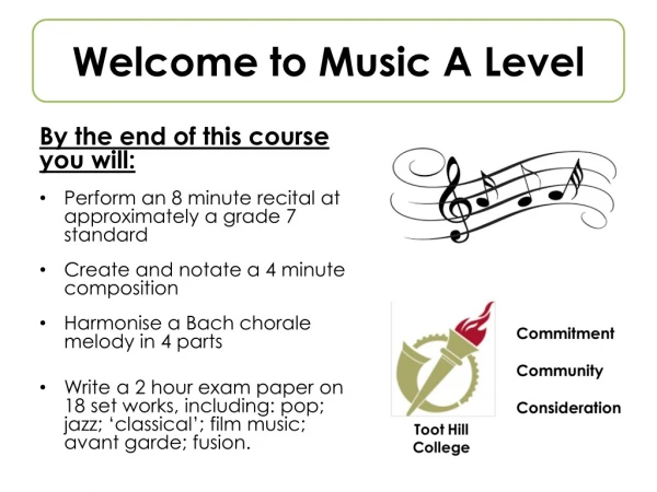 Welcome to Music A Level