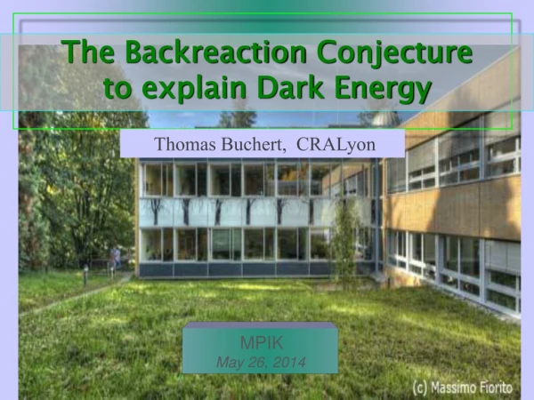 The Backreaction Conjecture to explain Dark Energy