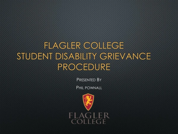 Flagler College Student Disability Grievance Procedure