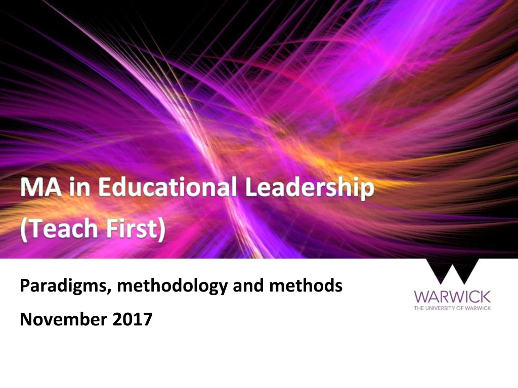 ma in educational leadership teach first