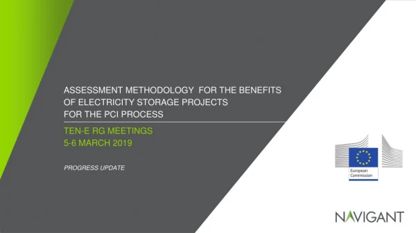 Assessment methodology for the benefits of electricity storage projects for the PCI process