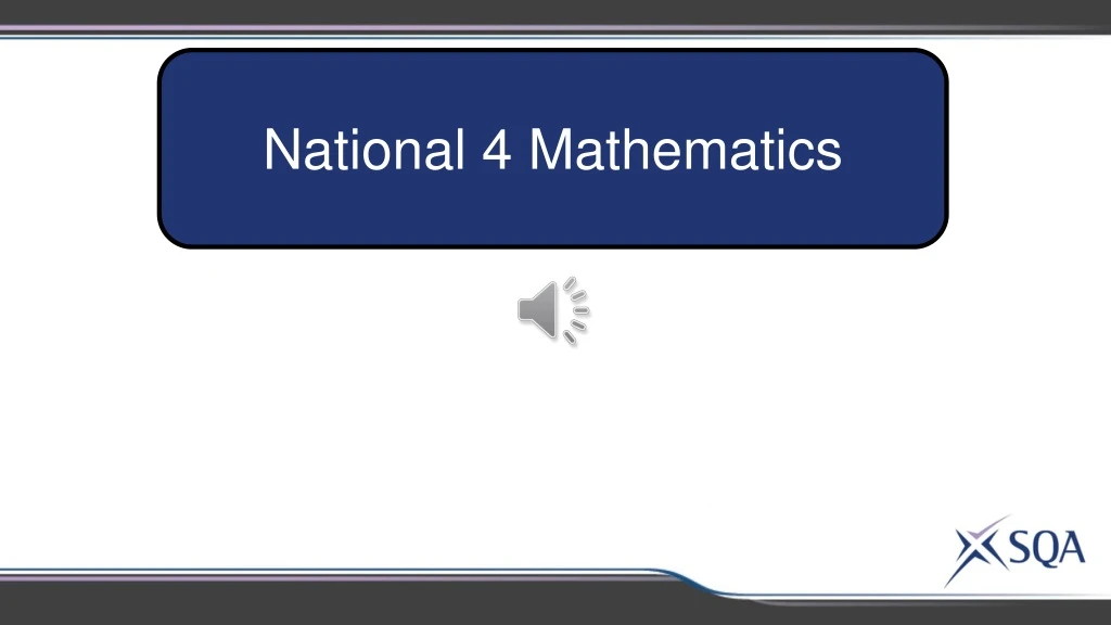 national 4 mathematics