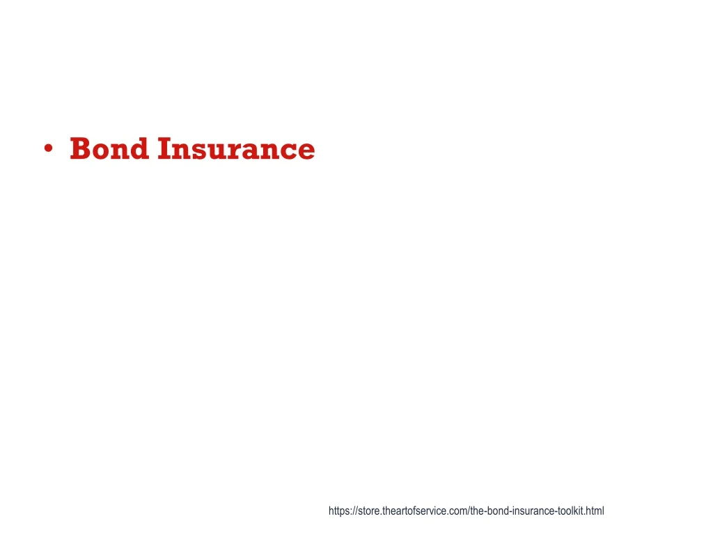 bond insurance