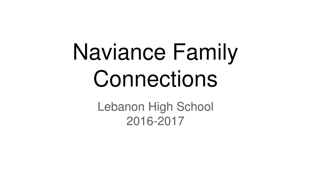 naviance family connections