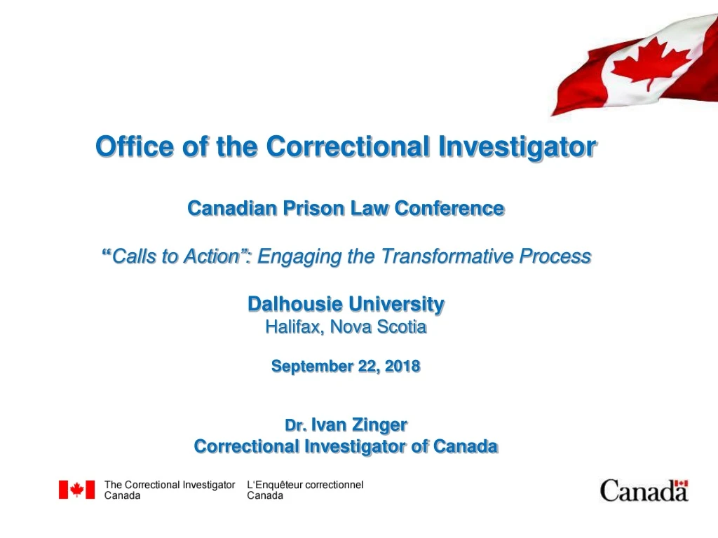 office of the correctional investigator canadian