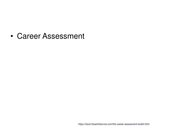 Career Assessment