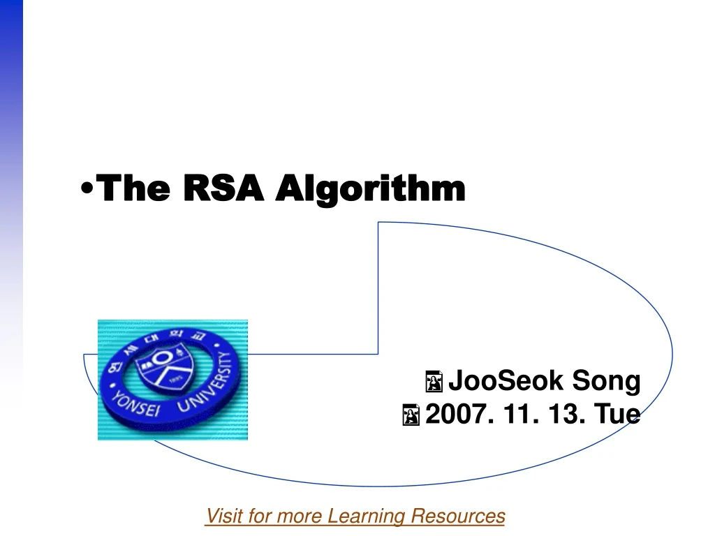 the rsa algorithm