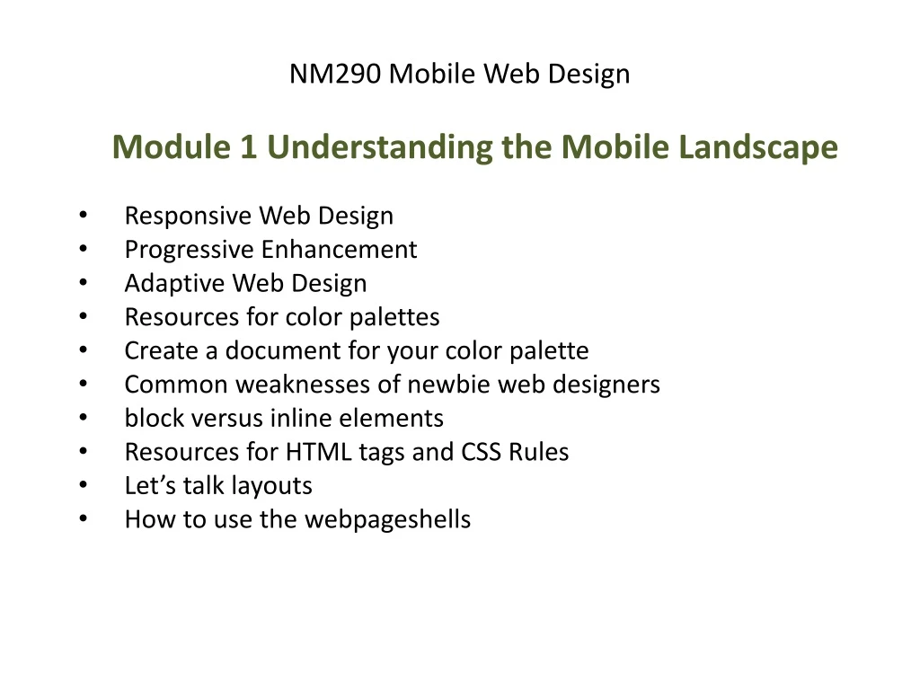 nm290 mobile web design
