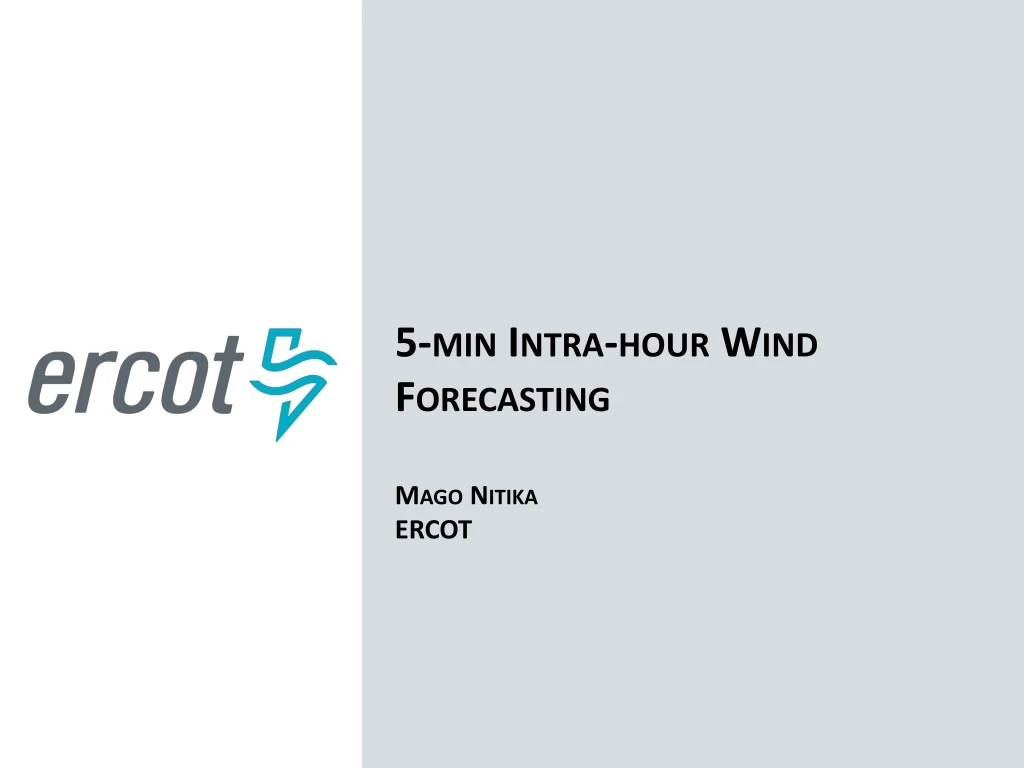 5 min intra hour wind forecasting mago nitika