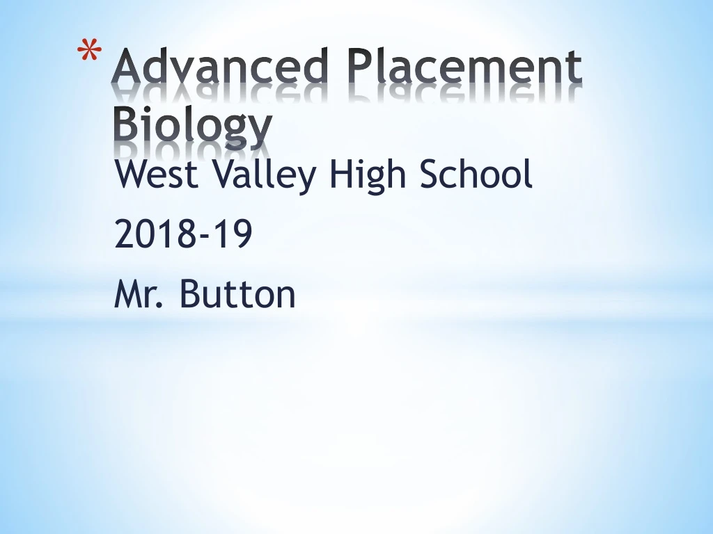 advanced placement biology