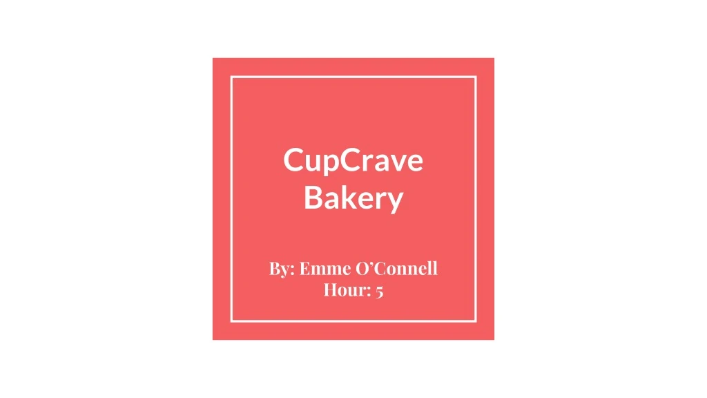 cupcrave bakery