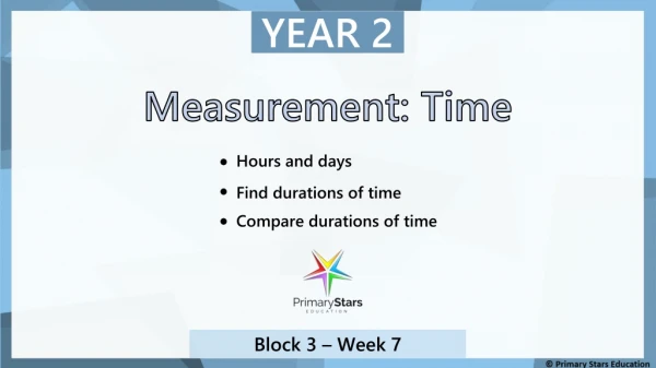 Measurement: Time