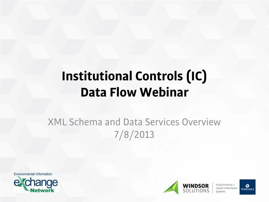 institutional controls ic data flow webinar
