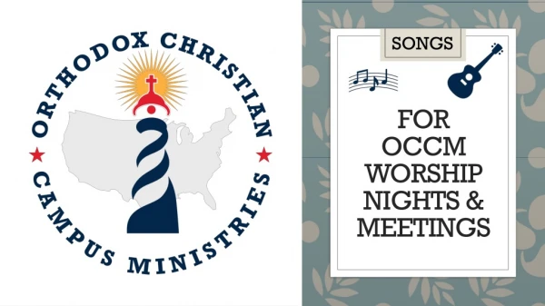 For OCCM worship nights &amp; Meetings