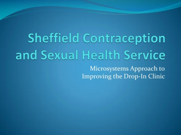 Sheffield Contraception and Sexual Health Service