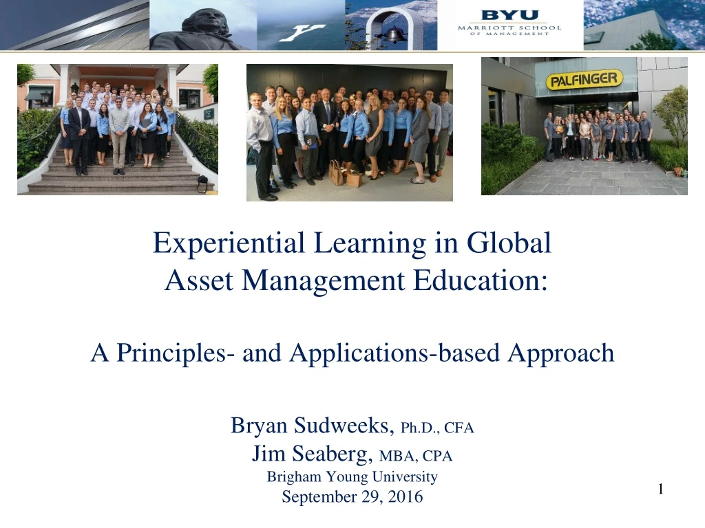 experiential learning in global asset management