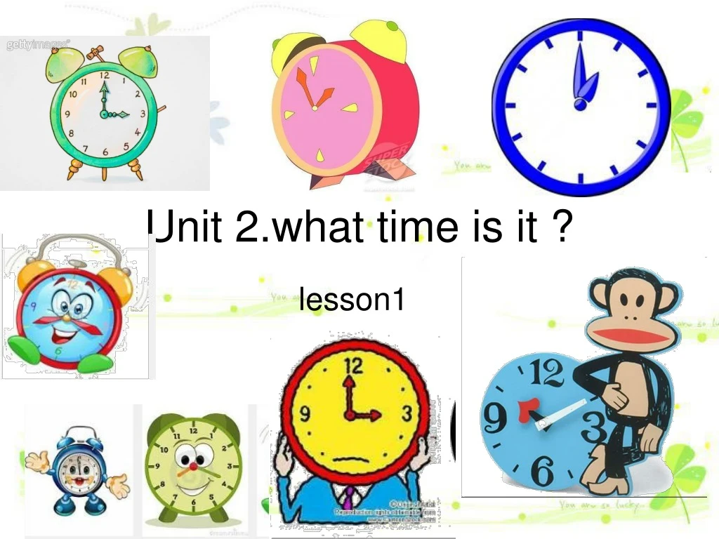 unit 2 what time is it