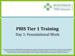 PBIS Tier 1 Training