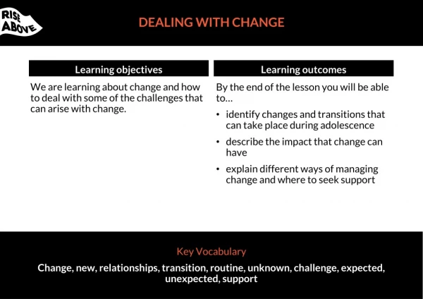 DEALING WITH CHANGE