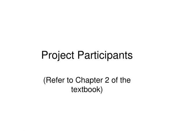 Project Participants