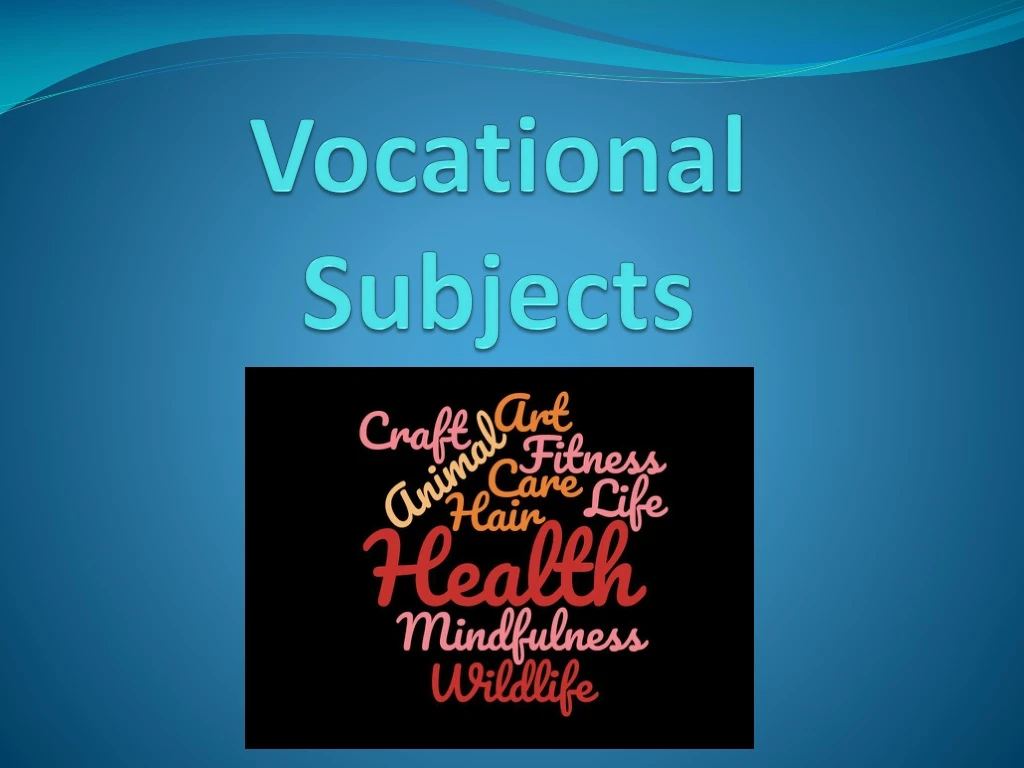 vocational subjects