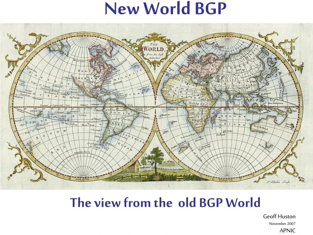 new world bgp the view from the old bgp world