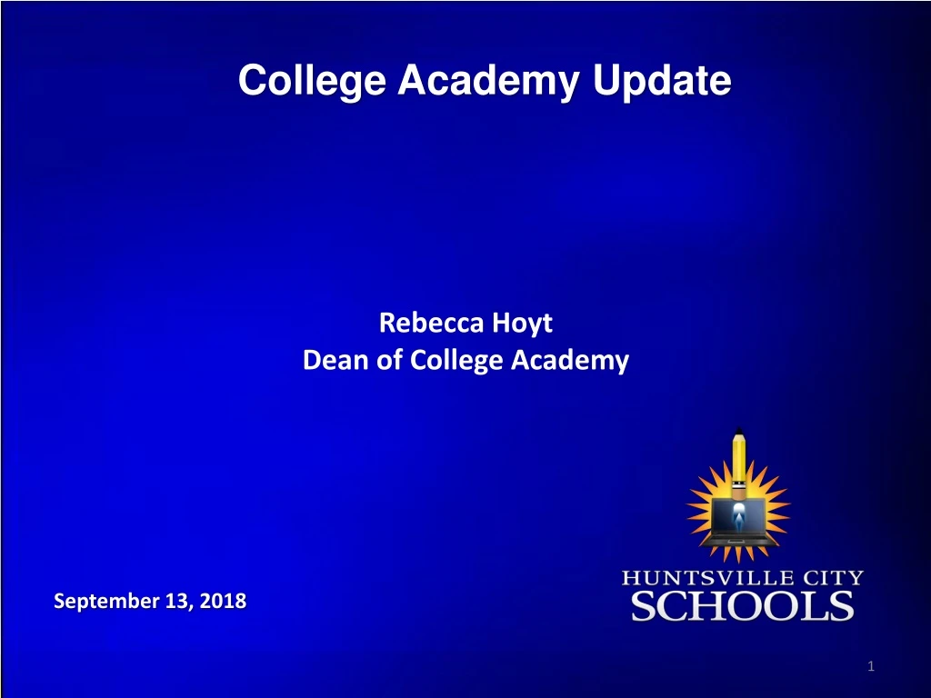 college academy update