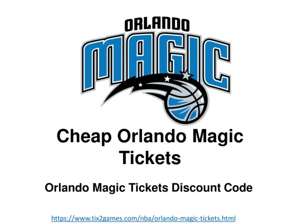 Orlando Magic Tickets Discount Coupon