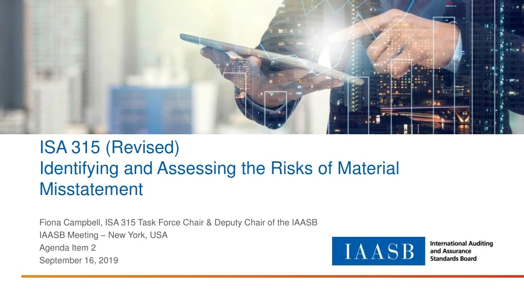 isa 315 revised identifying and assessing the risks of material misstatement