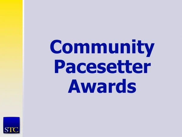 Community Pacesetter Awards