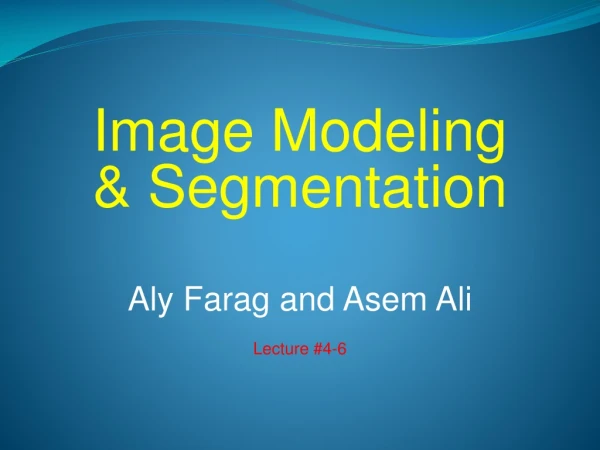Image Modeling &amp; Segmentation