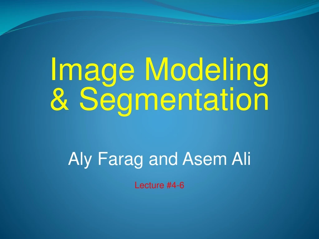 image modeling segmentation