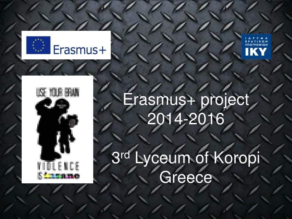 erasmus project 2014 2016 3 rd lyceum of koropi