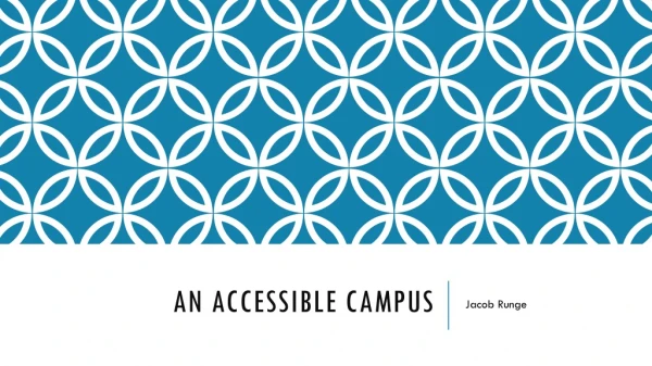 An Accessible Campus