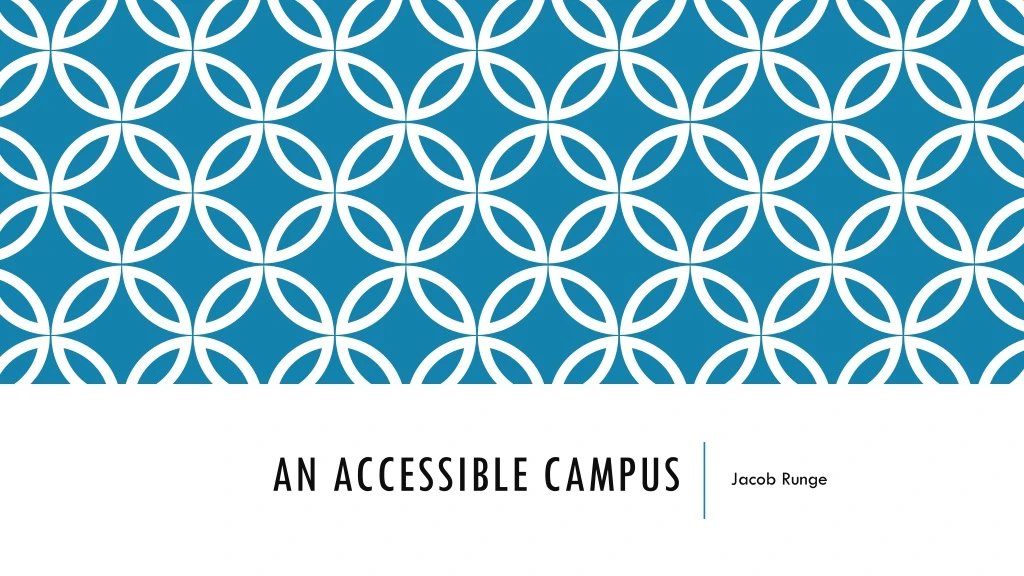 an accessible campus