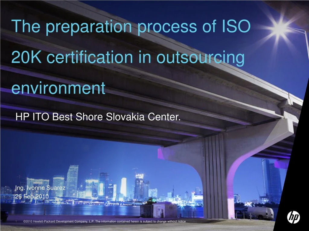 the preparation process of iso 20k certification in outsourcing environment
