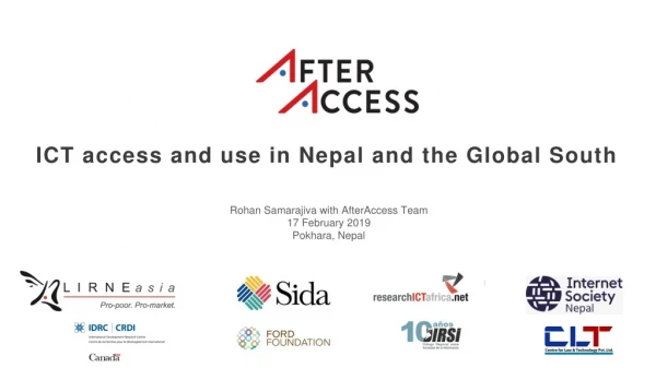 ICT access and use in Nepal and the Global South