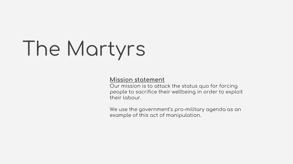 the martyrs