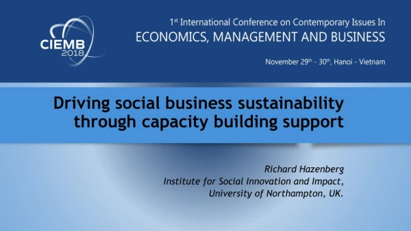 Driving social business sustainability through capacity building support