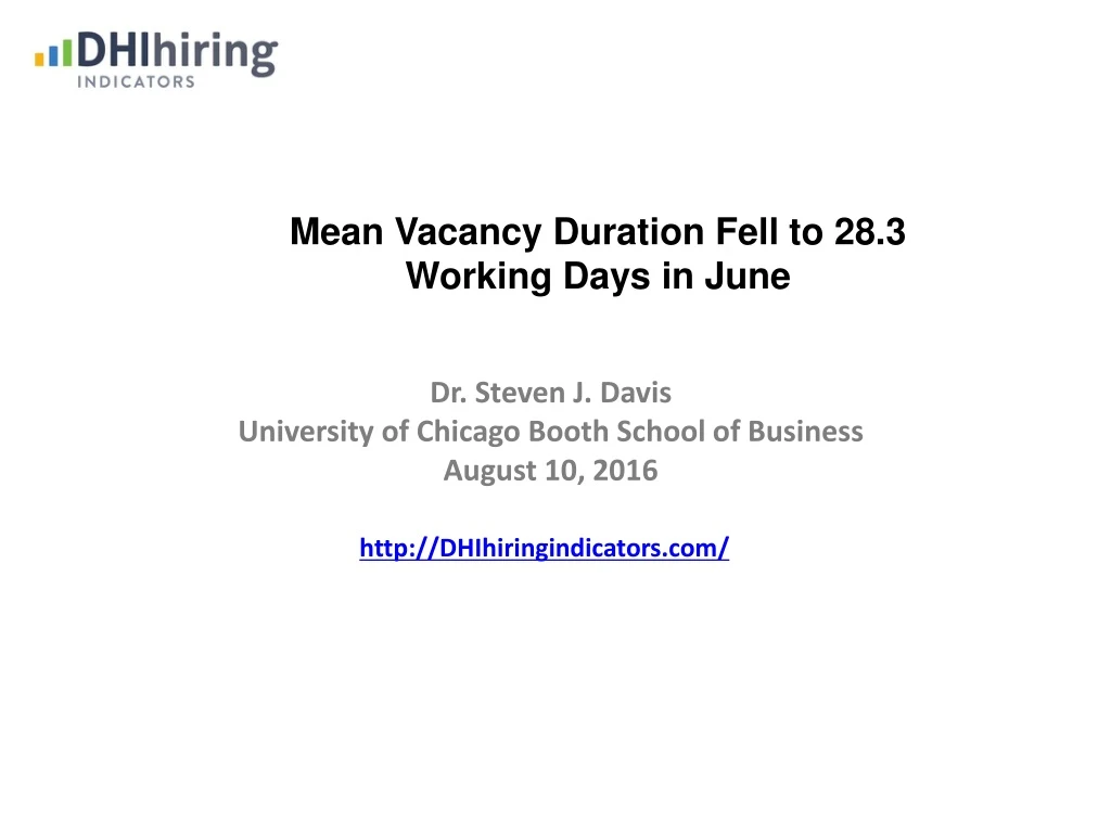 mean vacancy duration fell to 28 3 working days