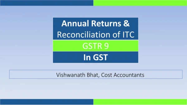 Vishwanath Bhat , Cost Accountants