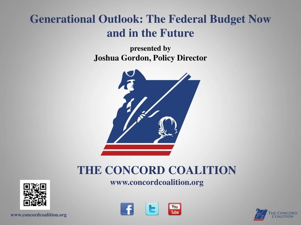 g enerational outlook the federal budget