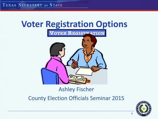 Voter Registration Options