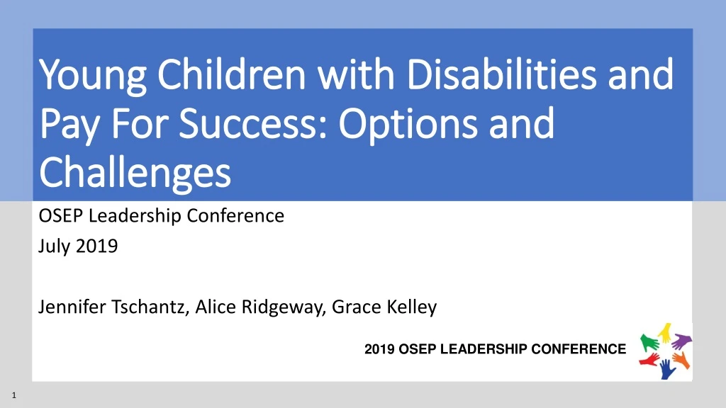young children with disabilities and pay for success options and challenges