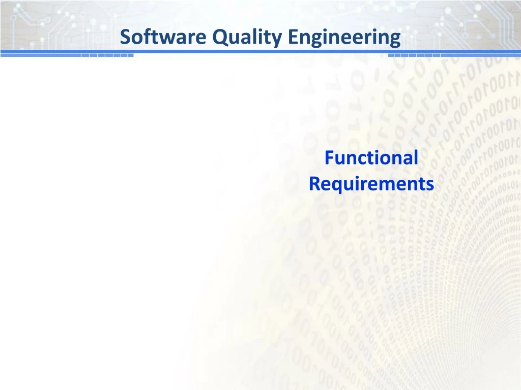 software quality engineering