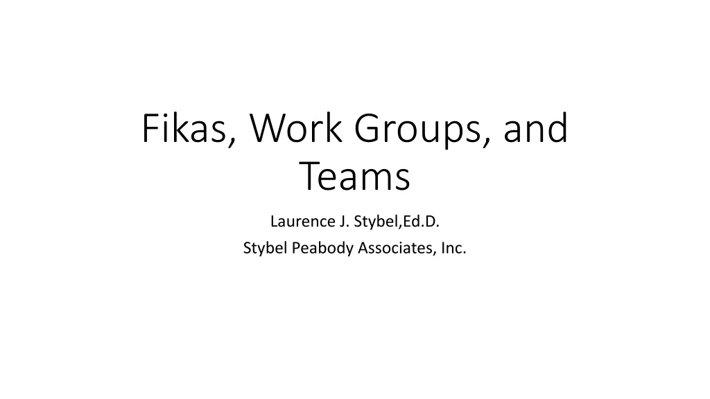 fikas work groups and teams