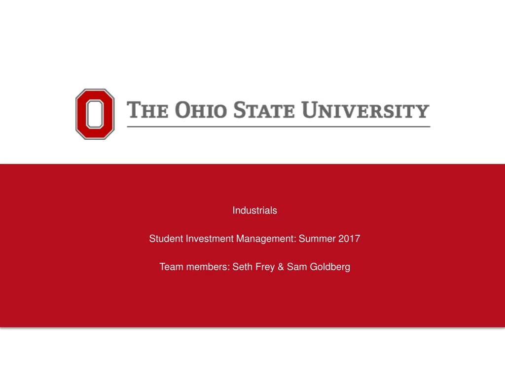 industrials student investment management summer